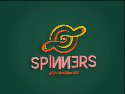 Spinners logo logotype typography
