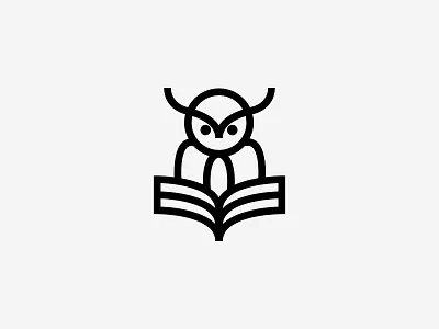 Owl Book bold book brand identity branding design icon intelligence line logo logomark logotype minimal modern owl read simple symbol visual identity