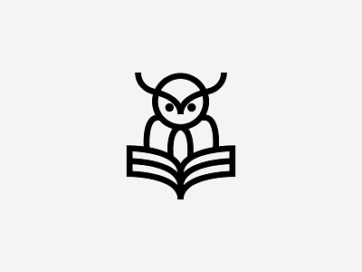 Owl Book bold book brand identity branding design icon intelligence line logo logomark logotype minimal modern owl read simple symbol visual identity
