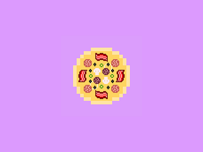 CryptoPizzas #01 - Laszlo bitcointalk cryptoart cryptopizzas minimalist pixel pixelart pixelperfect pizza