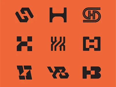 H Explorations branding concept coporate identity graphic design h icon industrial industrialdesign logo logo concept logo design monogram monogram design retro logos vector