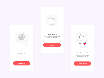 Empty State Design 1 design icon illustration typography ui ux