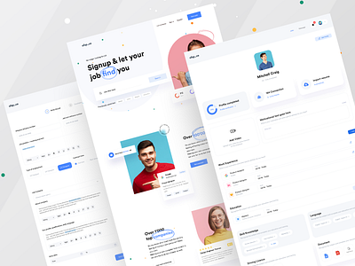 Job Landing UI I Ofspace branding branding design clean design creative design digital drawing job board job listing job portal job search job ui landing page design logo design marketing page ofspace academy product design uidesign ux design website concept website design