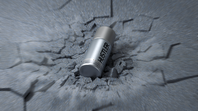 Hustler deodorant Ad _ Voronoi Fracture experiment 3d art cinema4d composition design minimal product