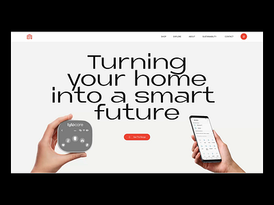 Smart Home Devices Website Interaction animation design design studio graphic design interaction design interface landing page minimalistic motion design product page scroll animation scrolling smart devices smart home ui ux web web design website website animation