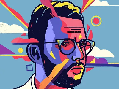 Cloud mode editorial illustration illustrator people portrait portrait art portrait illustration portrait painting portraits procreate