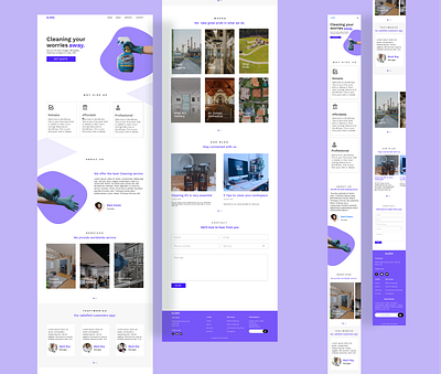 Kleen cleaning service uidesign uiux