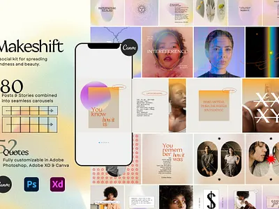 Makeshift Carousel & Quotes animated stories carousel garden ig stories ig template instagram stories instagram template patterns portfolio stories