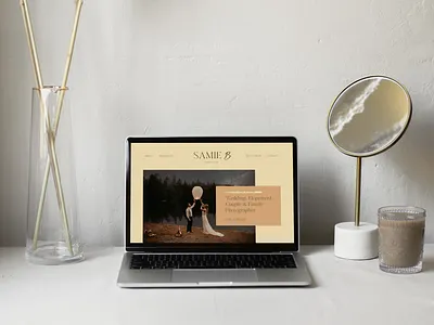 Web Design for Samie B. Photo + Film brand identity branding and identity elopement photographer photography showit squarespace webdesign wedding