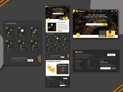 Watches website adobe xd app design icon photo ui uidesign uiux user experience user interface ux web webdesign website