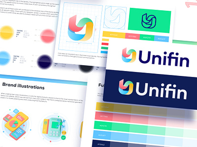Brand style guide - Unifin brand design brand designer brand guide brand identity brand style guide branding branding agency logo logo design style guide