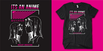 Anime tshirt design design graphic design illustration illustrator vector