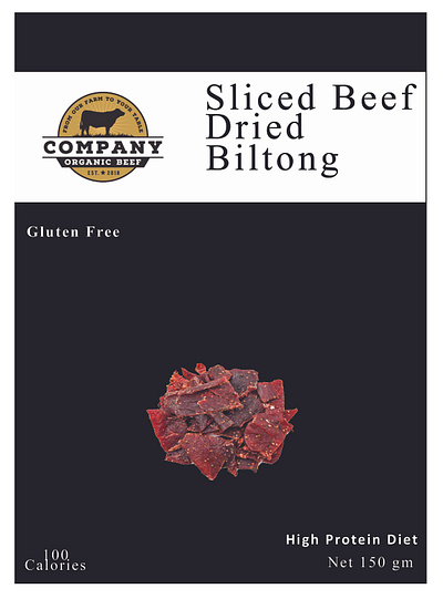 Organic Beef Packaging Sample packaging