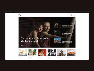 Elipsa - Creative Magazine Theme art magazine blog blogger creative blog creative magazine editorial elementor fashion lifestyle blog lifestyle magazine magazine magazine blog magazine wordpress news portal publication theme website wordpress