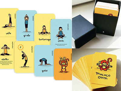 Macaco Om cards adobe draw adobe illustrator adobe sketch apple pencil cards design illustration kids yoga
