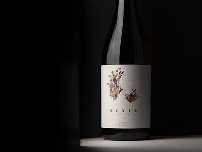 Nidia Wine branding drinks graphic design label luxury minimal package design packaging packaging design wine