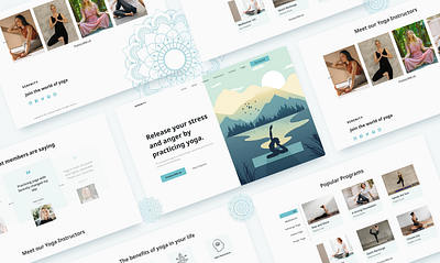 Serenity: Yoga Landing Page case study design exercise landing page landing page design landingpage meditation minimal ui user experience user interface ux web website workout yoga