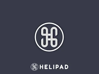 HELIPAD LOGO DESIGN app icon branding clasic crative logo eyecatching flat logo flat logos icon illustrator letter mark logo design minimal modern logo simple color unique logo