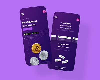 crypto landing page ui mobile responsive version bitcoin blockchain cryptocurrency dashboard finance fintech glassmorphism google landingpage latest design trends mobile app mobile responsive neumorphism responsive design startup trending shot 2021 trending shot 2021 ui uiux website