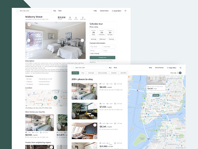 Design concept for Rent design icon typography ui ux