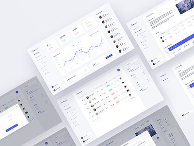 Repylot - Real Estate SaaS Desktop App blue blue and white dashboard dashboard app dashboard design dashboard ui desktop app desktop application desktop design desktop ui graph light real estate real estate branding saas saas app saas design saas website stats white