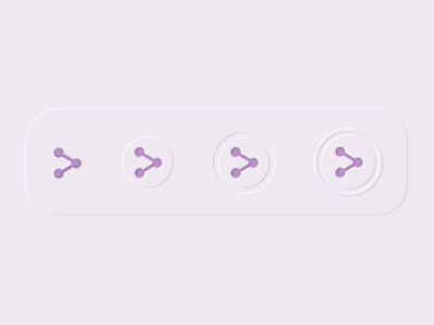 Neumorphic sharing button buttons daily ui dailyui dailyui010 dailyuichallenge design neumorphic neumorphic design neumorphism neumorphism ui share share button ui