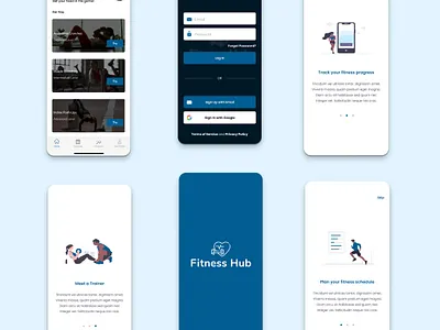 Fitness App app design ui ux
