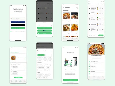 Recipe App app design typography ui ux web website