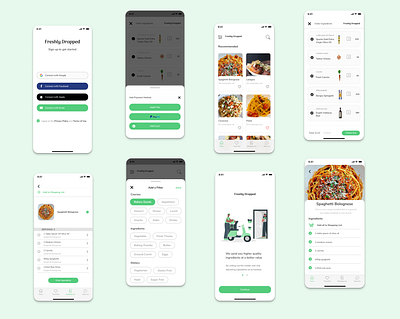 Recipe App app design typography ui ux web website