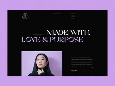 New portfolio website LIVE! pitch portfolio semplice typography website