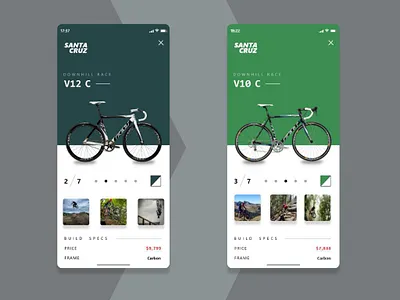 Bike sales app design app design uiux