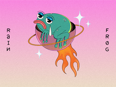 💧rain frog 💧 characterdesign dailyillustration design digital illustration frog frog logo frogs graphic design graphicdesign illo illustration illustration art illustrationoftheday space space illustration texture