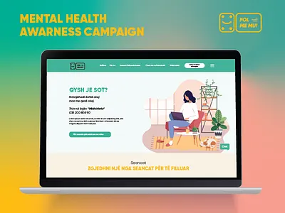 Mental health difficulties created from Covid - Awareness awareness campaign covid 19 design illustration mentalhealth support typography ux vector web webdesign