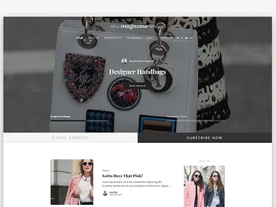 The Magazine Fashion WP Blog Theme animation app art branding design graphic design illustration illustrator web website