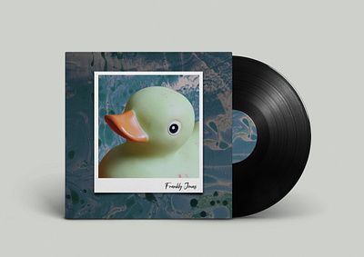 Vinyl LP Cover Design design duck grunge lp cover minimal vinyl