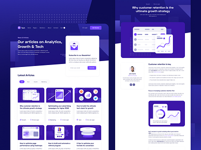 Blog | Tech - Technology Webflow Template article b2b saas b2c saas blog blog design blog post blogs cloud editorial feed news post saas software startup tech tech startup web app webflow