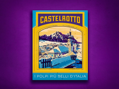 I Polpi più belli d'Italia - Castelrotto graphic graphics illustration travel travel poster