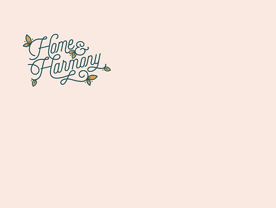 H&H Reprise clean flat logo monoline north shore retro salem ma script simple typography