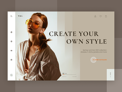 Website concept for a clothing shop clean concept design figma shop ui web webdesign website