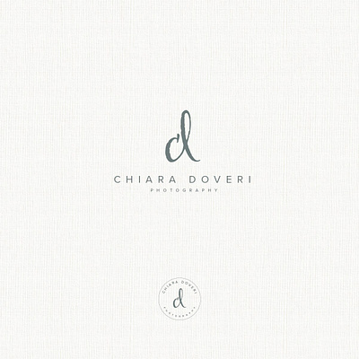 CHIARA DOVERI - Photography branding design logo minimal