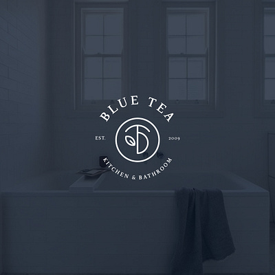 BLUE TEA - Kitchen & Bathroom branding design logo minimal