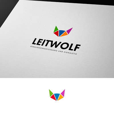 LEITWOLF branding design logo minimal