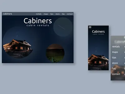 Cabiners - Cabin Rental Service app apple branding design ios mobile mobile app mobile app design mobile ui ui ux web website