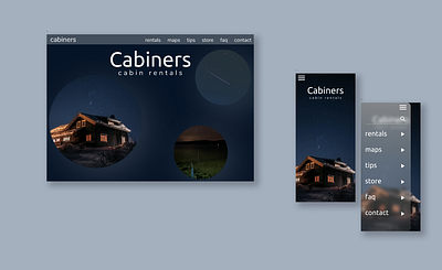 Cabiners - Cabin Rental Service app apple branding design ios mobile mobile app mobile app design mobile ui ui ux web website