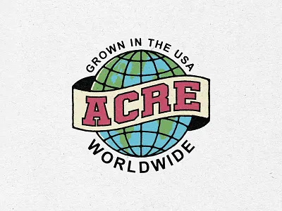 Acre Branding brand brand and identity branding cbd cbd logo design hand drawn illustration logo typography vector