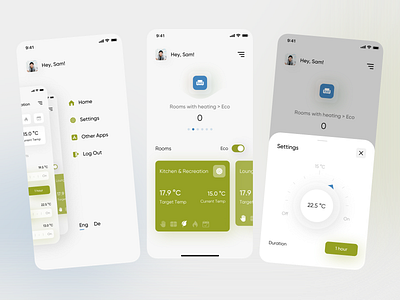 SmartRPlace app app design app ui dashboad design graphic home jetup mobile app smart smarthome smartrplace smartrplace statistic temperature ux