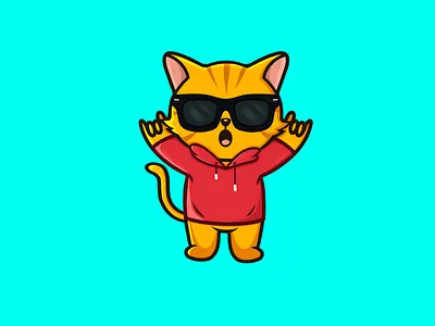 Style Cat animals logo cartoon cat art cat cute cat ilustración cat logo cats cute cute animals cute art ilustration logo mascotlogo sweater