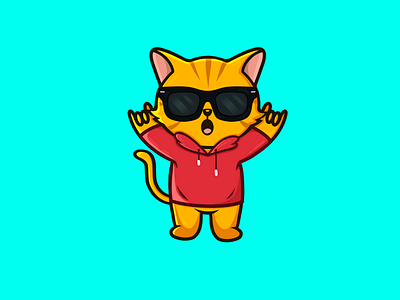 Style Cat animals logo cartoon cat art cat cute cat ilustración cat logo cats cute cute animals cute art ilustration logo mascotlogo sweater