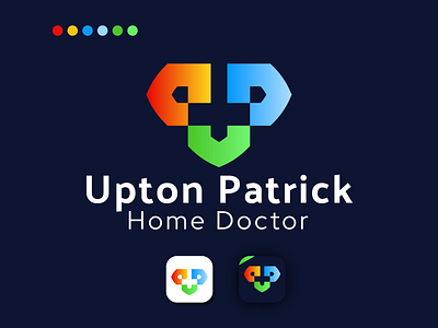 Upton Patrick app logo branding business logo design dribbble best shot icon logo design minimalist logo modern logo professional logo trandy 2021 up logo upton patrick logo