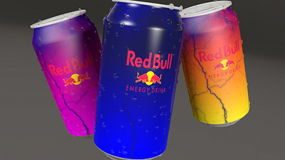 Lata 3D Redbull 3d 3d modeling cinema4d design gráfico designer